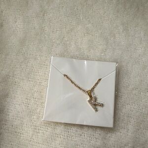 Gold Initial Pendant Necklace